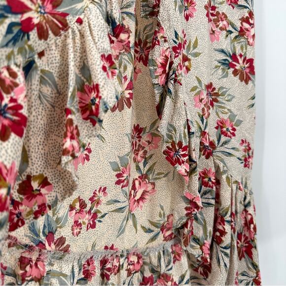 $11SALE!!! Angie Printed High Low Ruffle Hem Dress with Buttons Size S - Picture 5 of 8